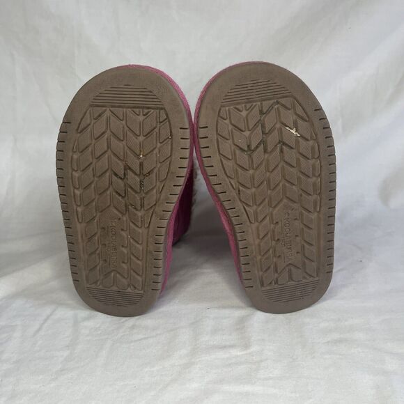 Koolaburra UGG Aribel Short Boots Fur Lined Zip Pink Baby Toddler Girls 7 - Picture 8 of 9